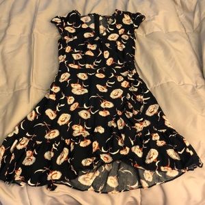 J crew floral wrap dress